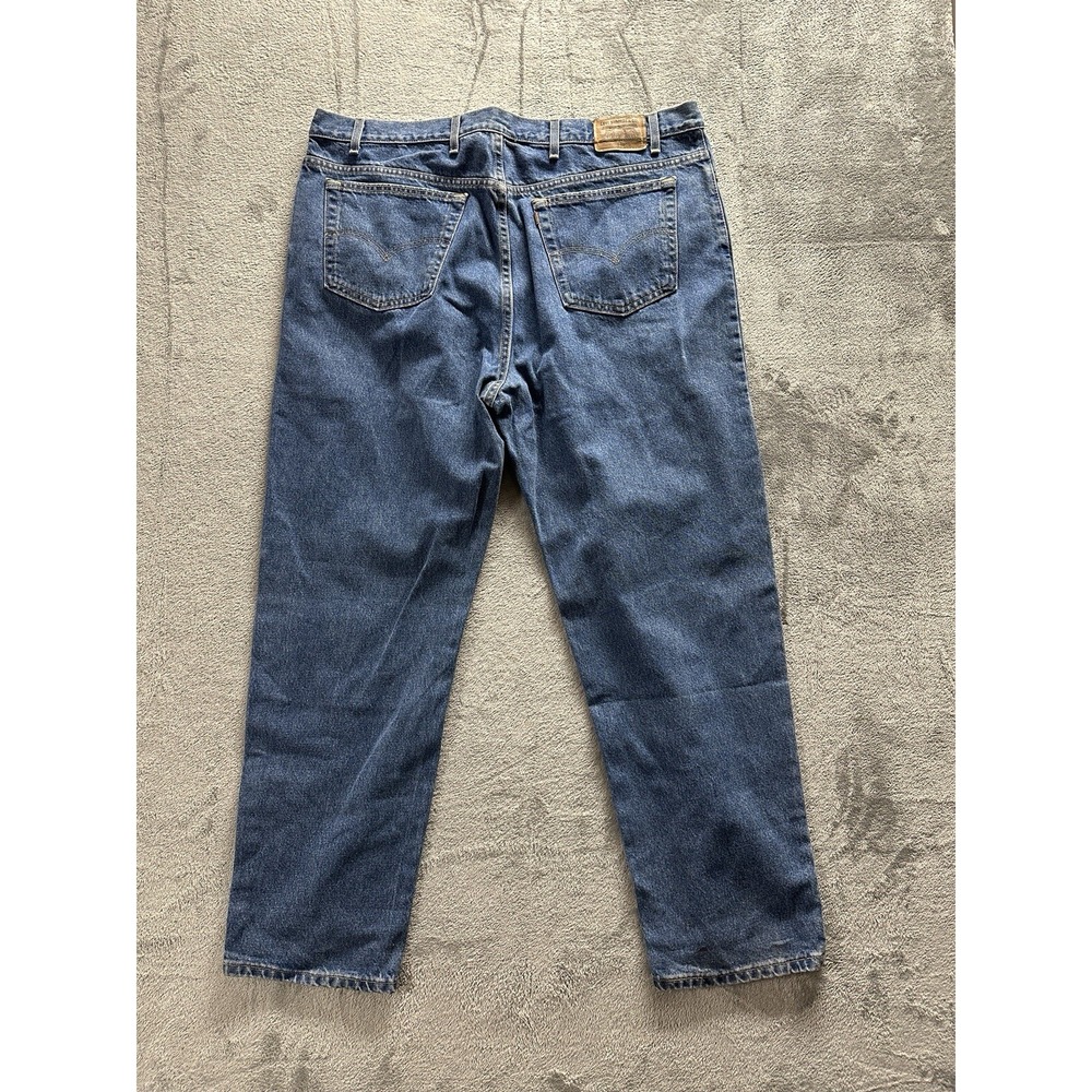 Levis 540 Jeans Mens 42x25 Relaxed Fit Straight Leg Denim Brown Tag Logo VTG 90s
